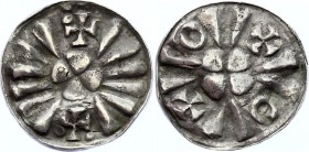 German States Magdeburg Sachsenpfennig 993-1002 (ND)
Dannenberg# 1329; Silver 1.64g; Otto III