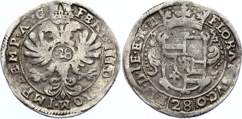 German States Oldenburg 28 Stüber (Gulden) 1637 -57
Bendig 24; Dav. 714 var.; A...