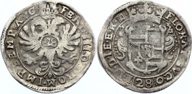 German States Oldenburg 28 Stüber (Gulden) 1637 -57
Bendig 24; Dav. 714 var.; Anton Günther (1603-1667); mit Titel Ferdinand III; Silver; VF