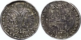 German States Ostfriesland 1/3 Thaler 1660 -1665
Georg Christian 1660-1665, Leopold I. Knyphausen 6509. Silver, XF. Rare.