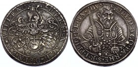 German States Pfalz Kurlinie Taler 1567
Friedrich III. 1557-1576. Heidelberg Mint. Silver, 29.01g. Dav. 9631. XF. Rare.