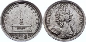 German States Saxe-Gotha Silver Medal Laetitia Fundata 1767
Friedrich II. MDCCXVII. Silver 31.12g, 40mm; Very rare.