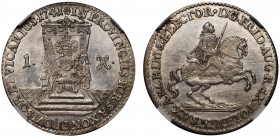 German States Saxony Albertine 1 Groschen 1741 NGC MS 62 Top Grade
KM# 905; Billon; Rare in this Condition