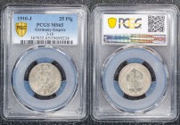 Germany - Weimar Republic 25 Pfennig 1910 J PCGS MS65
J# 18; PCGS MS65; Regular Issue