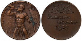 Germany - Weimar Republic AE Medal Rhineland Liberation Matte 1930
Weiler # 3877; Matte AE Medal 50mm; Rhineland Liberation Medal;