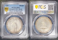 Germany - Third Reich Medal Olympic Games 1936 PCGS SP61
Gad# 15; Silver Matte; Rare Saxony Mint