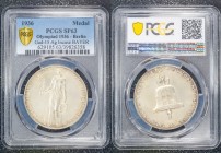 Germany - Third Reich Medal Olympic Games 1936 PCGS SP63
Gad# 15; Silver Matte; Bavaria Mint Incused Edge