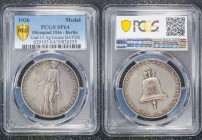 Germany - Third Reich Medal Olympic Games 1936 PCGS SP64
Gad# 15; Silver Matte; Bavaria Mint Incused Edge