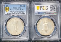 Germany - Third Reich Medal Olympic Games 1936 PCGS SP62
Gad# 15; Silver Matte; Bavaria Mint Incused Edge