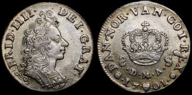 Denmark 8 Skilling 1701 
Frederik IV; H# 42; Silver 3.08g; XF