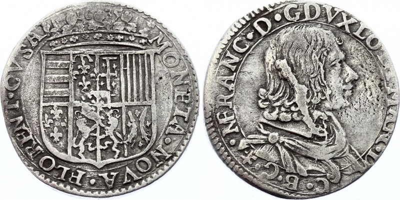 France Lorraine 1 Teston 1635 
KM# 55; Silver; Nicolas Francois; Repaired Edge