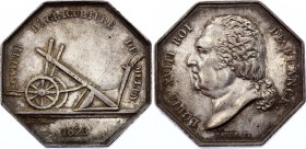 France Silver Token 1823 
Token 1823 France Agriculture and Horticulture; Silver (13,43g); XF