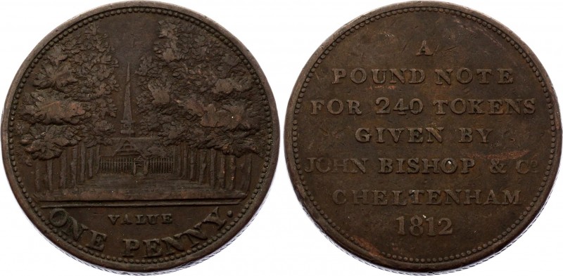 Great Britain One Penny 1812 Token 
Withers# 673, Davis# 15; Currency tokens (1...