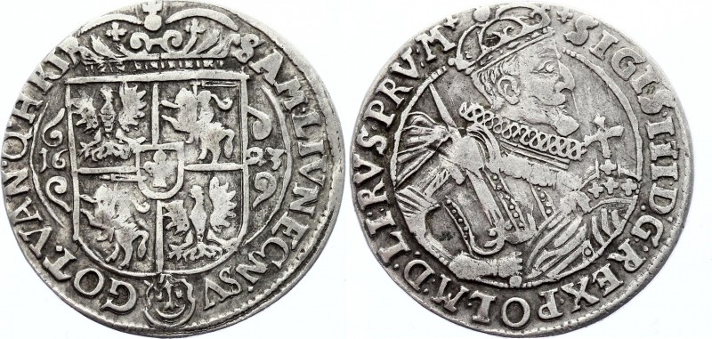 Poland Ort Koronny 1623 
Kopicki# 1279; Silver; Zygmunt III Waza; Bydgoszcz min...