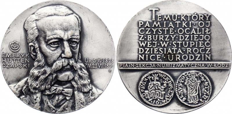 Poland Medal "Emeryk Hutten Czapski" 1978 R!
132.88g 70mm