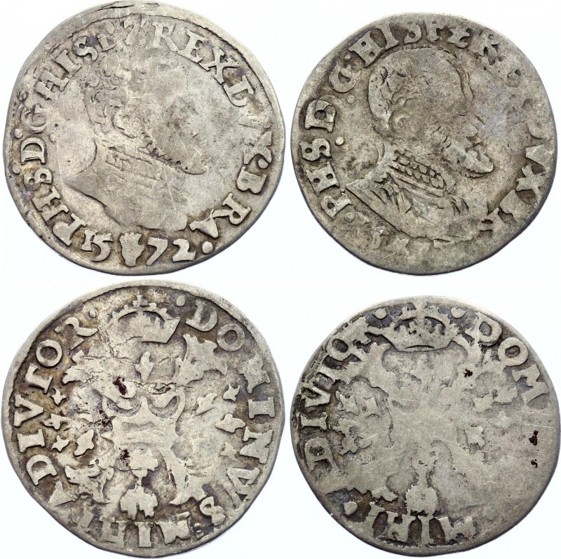 Spanish Netherlands Set of 2 Brabant 1/10 Ecu 1572 
1/10 Ecu 1572 Spanish Nethe...