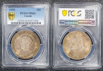 Canada 1 Dollar 1935 PCGS MS62 Silver
PCGS MS62