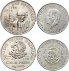 Mexico Lot of 2 x 5 Pesos 1953 & 1956
Silver; Various Motives