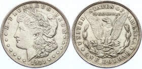 United States 1 Dollar 1921 
KM# 110; Morgan Dollar; Silver; XF-AUNC