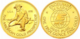 United States Engelhard Gold Medal 1975 The American Gold Prospector
Gold (.9995) 31.103g.; UNC
