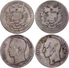 Venezuela Venezolano 1876 & 5 Bolivares 1902
Venezolano - very rare coin with price for Fine in Krause = 200$.
