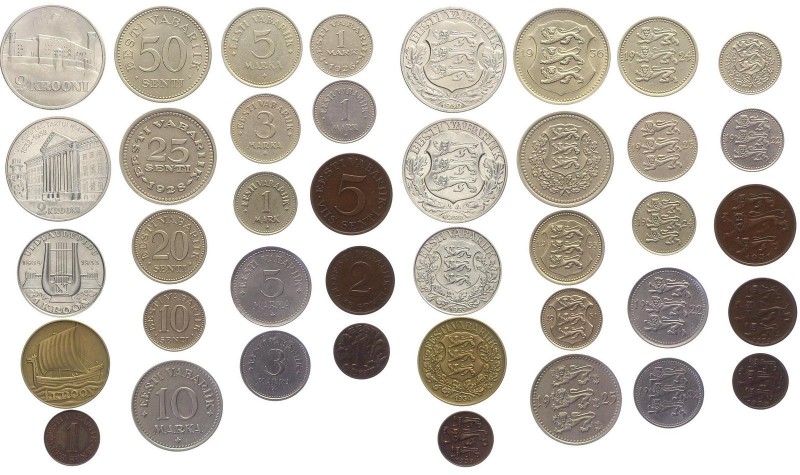 Estonia Lot of 20 Coins 1922-39
Excellent selection of coins of Estonia, both f...