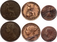 Great Britain Lot of 3 Coins 1754 - 1885
Various Dates & Denominations; F/XF-