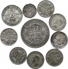 Great Britain Lot of 10 Silver Coins 1917 - 1946
Silver; Various Dates & Denominations