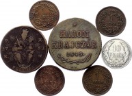 Hungary Lot of 7 Coins 1763 - 1892
Various Dates & Denominations