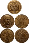 Poland Lot of 5 Medals 
Various Motives & Dates of Issue