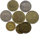 Saarland Lot of 8 Coins 1954 & 1955
With Silver; Various Dates & Denominations