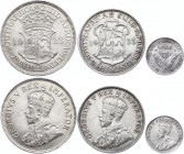 South Africa Lot of 3 Coins 1923 - 1934
Silver; Various Denominations; XF/aUNC