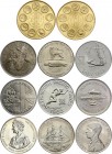 World Lot of 11 Crown Type Coins
Different countries & motives. UNC.