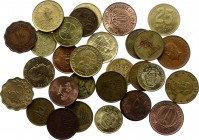 World Lot of 30 Coins 
Various Countries, Dates & Denominations; VF/UNC