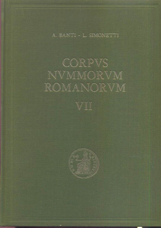 BANTI A. – SIMONETTI L. Corpus Nummorvm Romanorvm. Vol. VII AUGUSTO; monete colo...