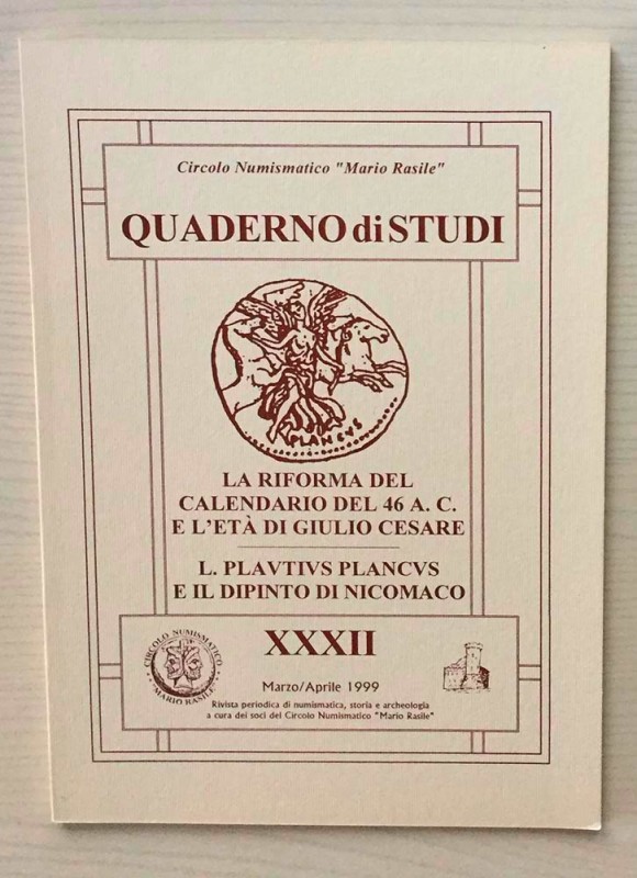 Circolo Numismatico “Mario Rasile” Quaderno di studi XXXII, Formia, Marzo-Aprile...