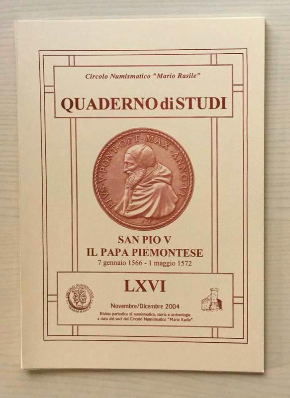 Circolo Numismatico “Mario Rasile” Quaderno di studi LXVI, Formia, Novembre-Dice...