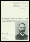 BUSSO PEUS Nachf. Auktion 331 Frankfurt a.M., 29-30/4/1991: Numismatische Bibliothek Adolph Hess. Editorial binding, pp. 183, nn. 2746 important libra...