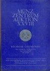 MUNZ ZENTRUM. Auktion XXVIII. Koln, 4/11/1976. Kolnische Goldmunzen. Die Romische Munzstatte das erzbistum die stadt. Editorial paperback, pp. 71, nn....