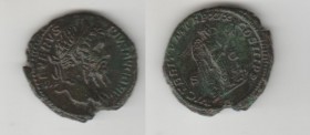 SEPTIMIUS SEVERUS (193-211 AD) AE As 8.66 g. Rome 211 AD. Obv/ SEVERVS PIVS AVG BRIT Laureate bust right. Rev/ VIC BRIT P M TR P XIX COS III PP S C, V...