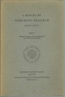 Carson Robert, Berghaus Peter & Lowick Nicholas. A Survey of Numismatic Research 1972-1977. Publication n°5. 1979