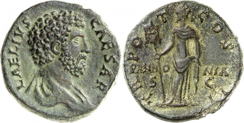 AELIUS (CESAR SOUS HADRIEN) (136-138). Sesterce (22,85 g) Rome 137.
A/ L AELIVS...