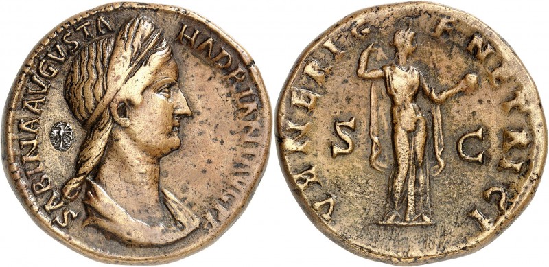 SABINE (Epouse d'HADRIEN). Sesterce (25,74 g) Rome 136.
A/ SABINA AVGVSTA - HAD...