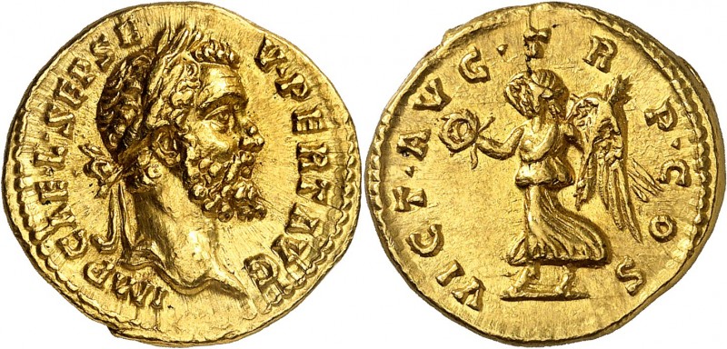 SEPTIME SEVERE (193-211). Aureus (7,33 g) Rome et Emése 193-194.
A/ IMP CAE L S...