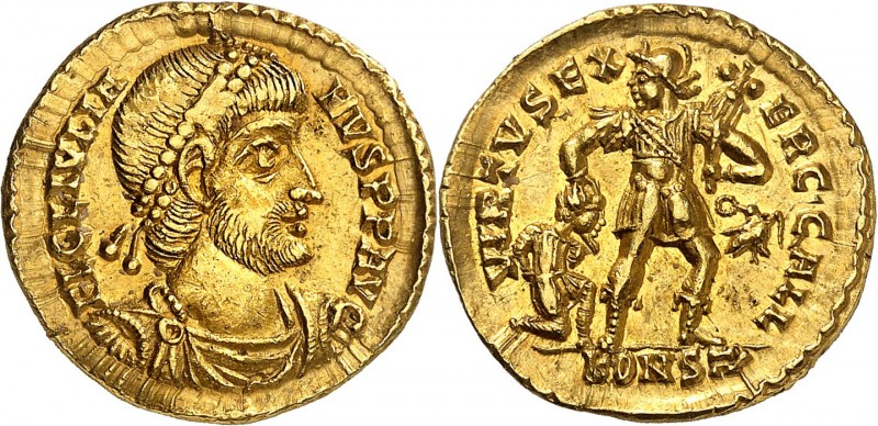 JULIEN II L'APOSTAT ou LE PHILOSOPHE (355-363). Solidus (4,51 g) Arles 362-363....