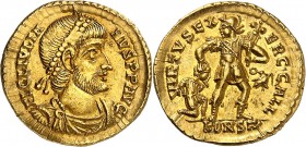 JULIEN II L'APOSTAT ou LE PHILOSOPHE (355-363). Solidus (4,51 g) Arles 362-363.
A/ FL CLIVLIA-NVS PP AVG. Son buste diadémé et cuirassé à droite.
R/...