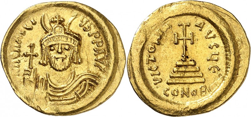 HERACLIUS (610-641). Solidus (4,41 g) Constantinople Off.E.
A/ DN HERACLI-VS PP...