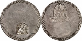 ESPAGNE - FERDINAND VII SIEGE DE GERONE (1808-1809). Duro de 5 Pesetas 1808.
A/ Poinçon en bas : FER/VII, sur deux lignes. Listel strié manuellement....