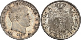 ROYAUME D'ITALIE-NAPOLEON Ier (1805-1814). 2 Lire 2ème Type 1813 Venise.
A/ NAPOLEONE IMPERATOR E RE. Tête nue à droite. Au-dessous, différents, date...