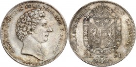 SUEDE. CHARLES XIV (Bernadotte) (1818-1844). Demi Riksdaler Specie 1831.
A/ CARL XIV SVERIGES NORR.GÖTH.OCH.V.KONUNG. Sa tête nue à droite.
R/ FÖLKE...